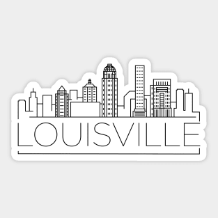 Louisville Minimal Skyline Sticker